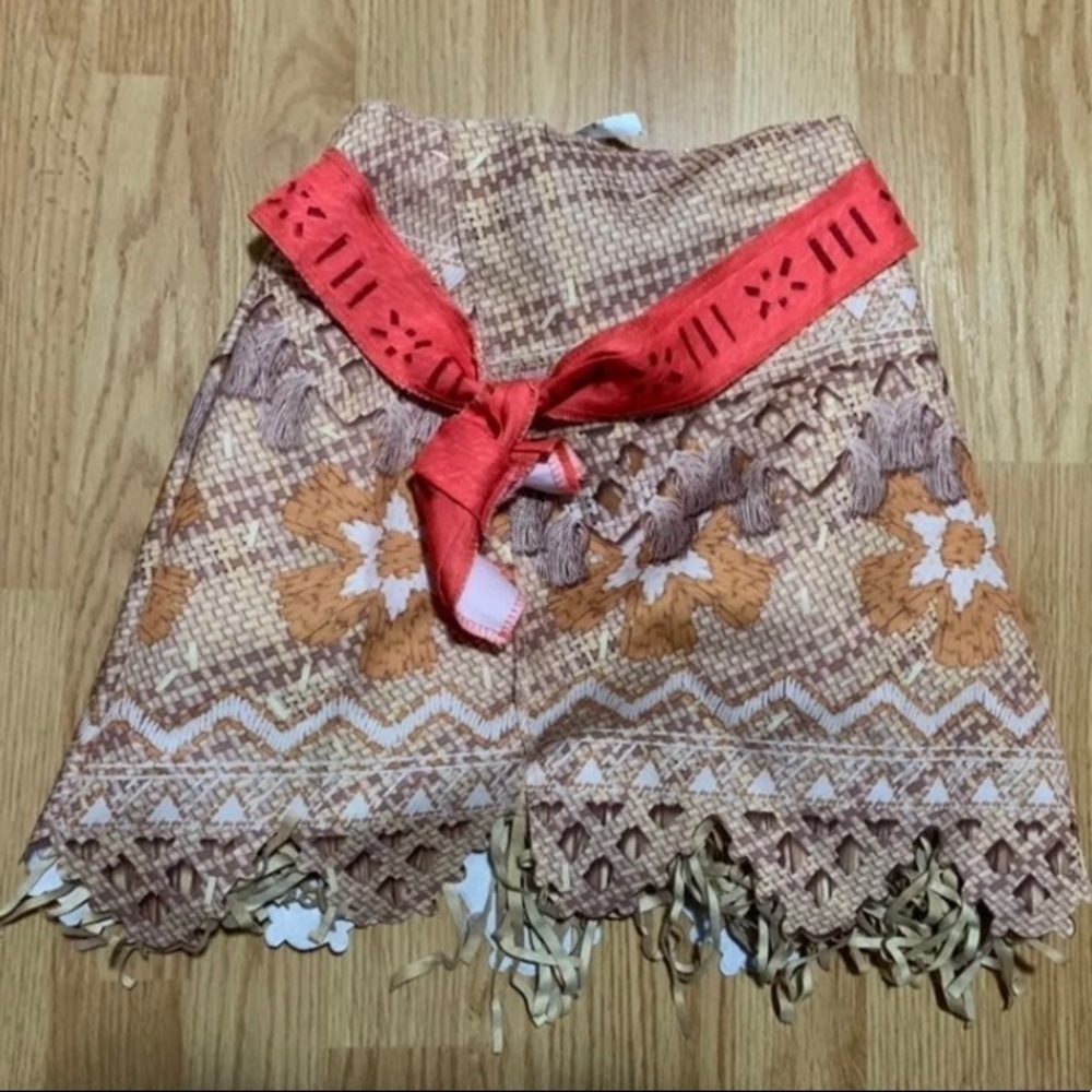 Disney moana skirt costume dressup girls size 4-6x